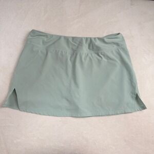 ASICS Womens Light Green Athletic Skort Skirt Shorts Tennis Golf Workout L